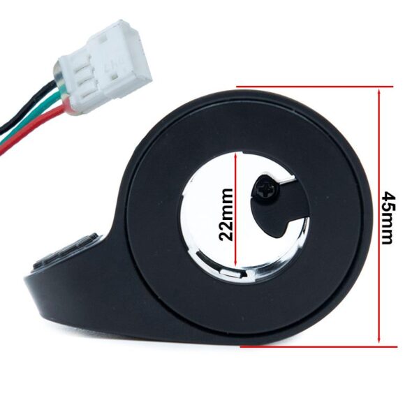 Acelerador negro 13cm Ninebot E2 E / E2 Plus [Ninebot] - Conector JST ZH - Imagen 3