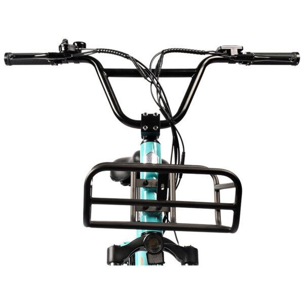 Fat ebike eléctrica tauro azul 20" con frenos de disco - Imagen 6
