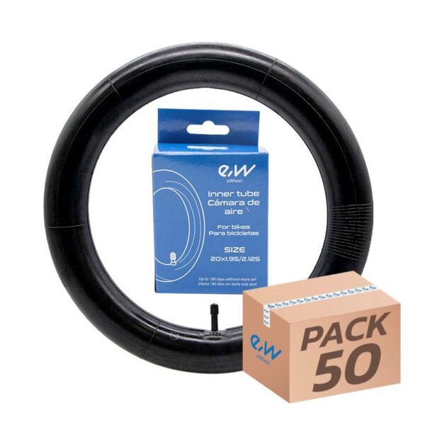 Cámara de aire 20x1.9/2.125 Ewheel - válvula recta - 50uds