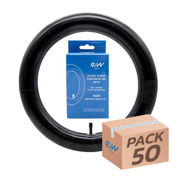 Cámara de aire 28/29x2.125/2.40 Ewheel - válvula recta - 50uds