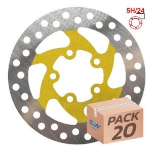Disco de freno 120mm 5H amarillo - 20uds