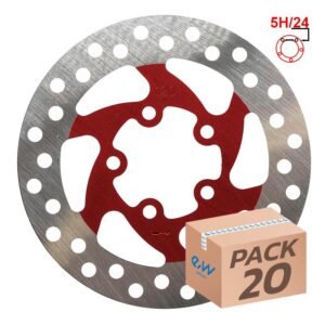 Disco de freno 120mm 5H rojo - 20uds