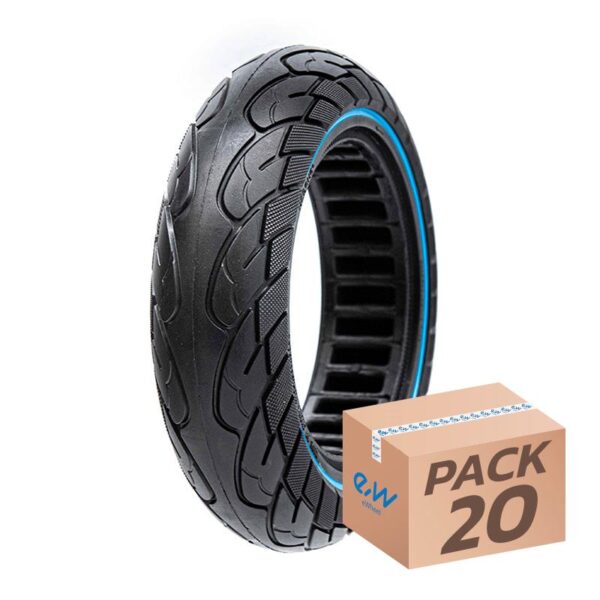Rueda maciza ultraligera 10x2.5-6.1/B44 - línea azul [Nedong] - 20uds