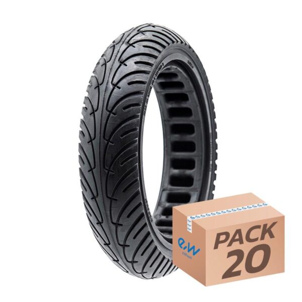 Rueda maciza ultraligera 8.5x2-6.1/B34 - línea negra [Nedong] - 20uds