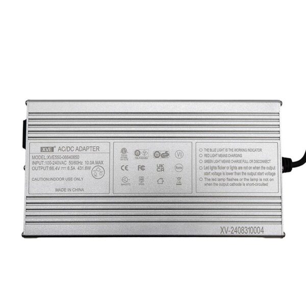 Cargador 60V (salida 66,4v) 6,5A conector LP16 [Ewheel]