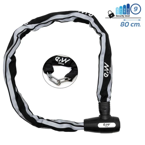 Candado EWLK018 de cadena con funda reflectante - Imagen 2