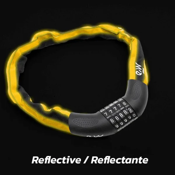 Candado EWLK017 de cadena con funda reflectante - Imagen 3