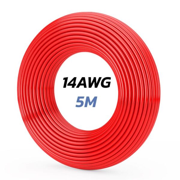 Cable rojo 14 AWG - 5M