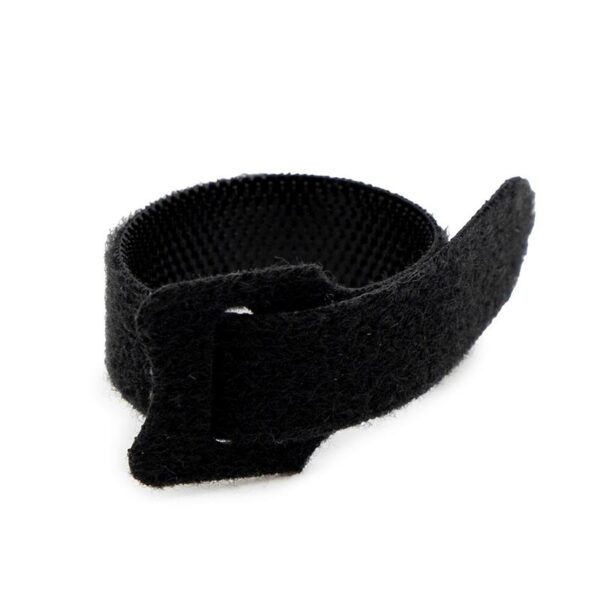 Tira de velcro sujetacables negra - 10 x 110mm