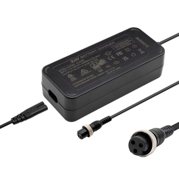 Cargador premium 36v (salida 42v) 2A conector Gx16 [Ewheel]