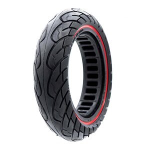 Rueda maciza ultraligera 10x2.5-6.1/B34 - línea roja [Nedong]