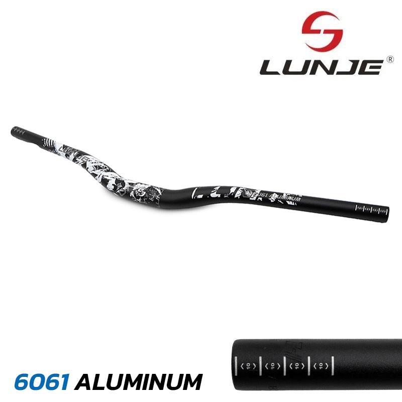 Manillar de 720mm con elevación 25mm negro-blanco