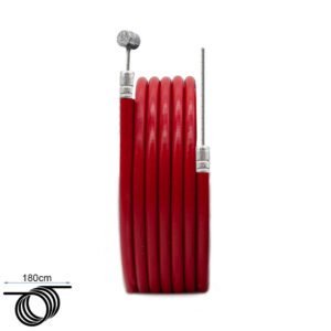 Camisa y cable de freno rojo 1.80m
