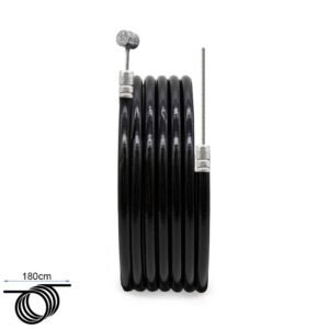 Camisa y cable de freno negro 1.80m