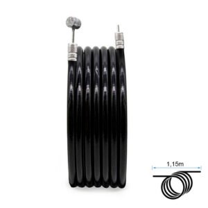 Camisa y cable de freno negro 1.15m