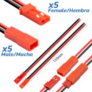Conector JST con cable - 5M/5F