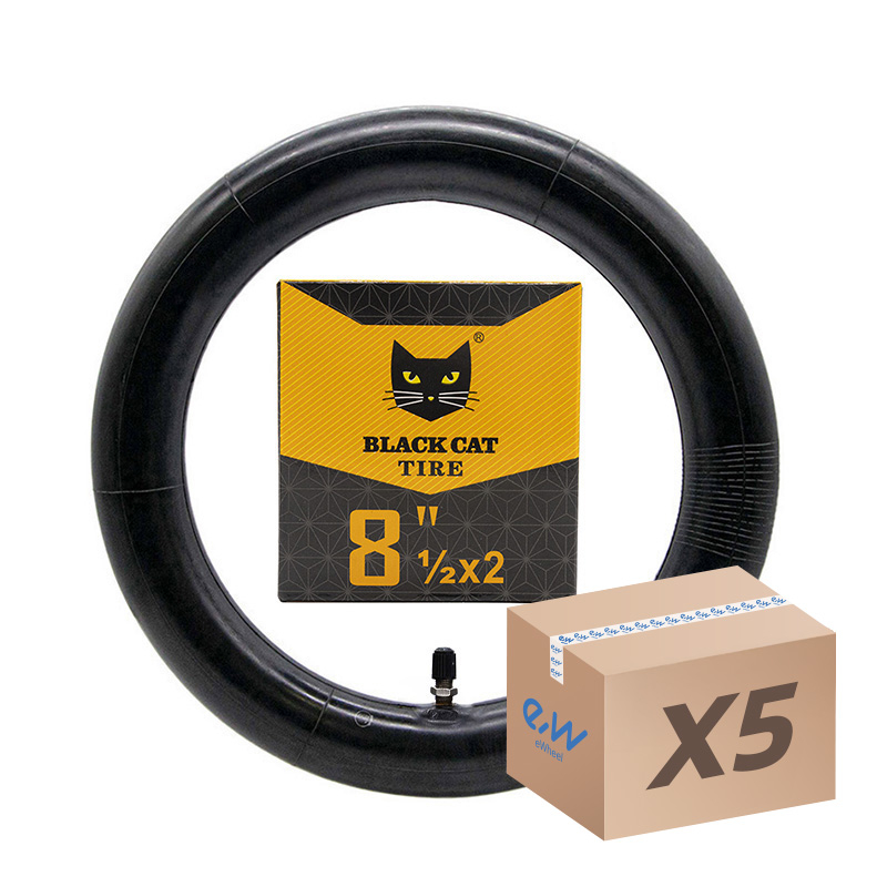 Cámara de aire 8.5x2 Black Cat - válvula recta -5uds